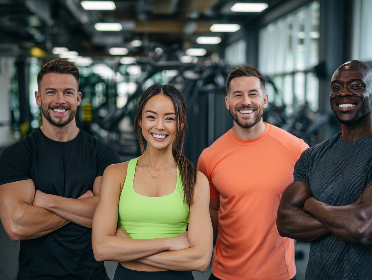 Люди різного віку виконують функціональні вправи